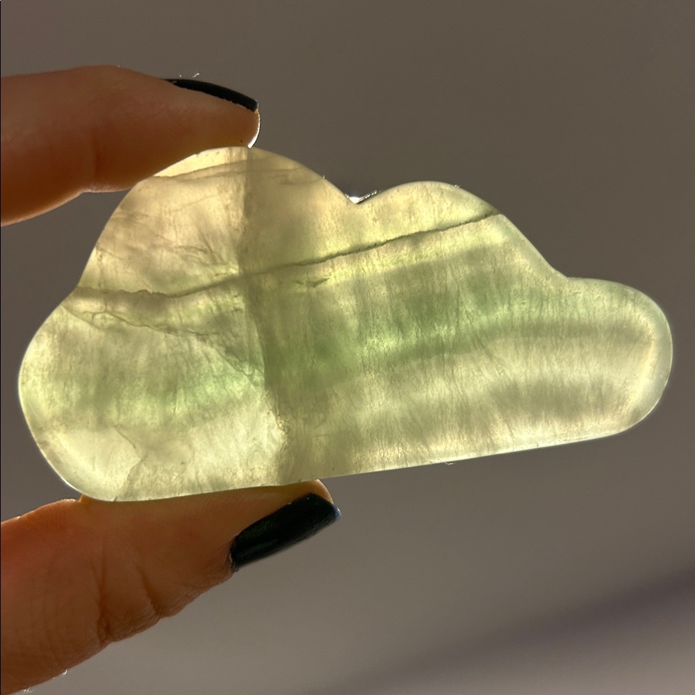 Green Fluorite Cloud-Shaped Crystal